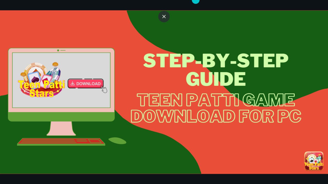 Step by step guide illustration animated image of Teen Patti Game Download for PC