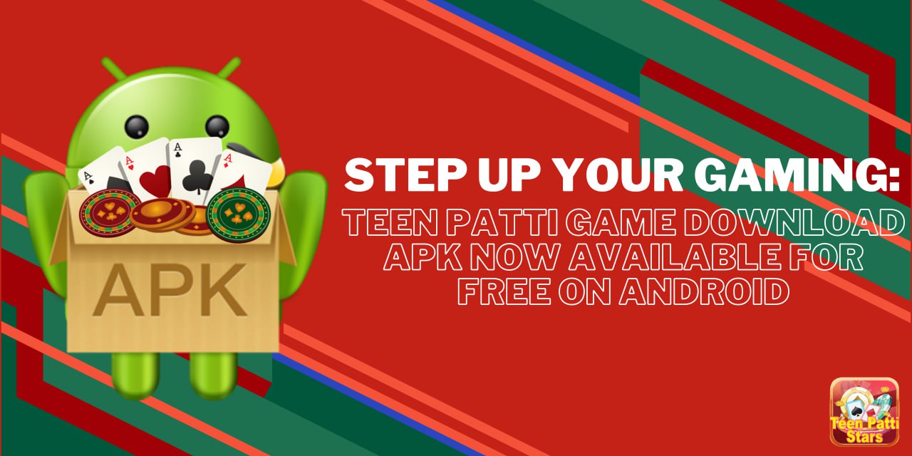 Step up your gaming teen patti game download apk now available for free on android animated image of APK bot on android mobile